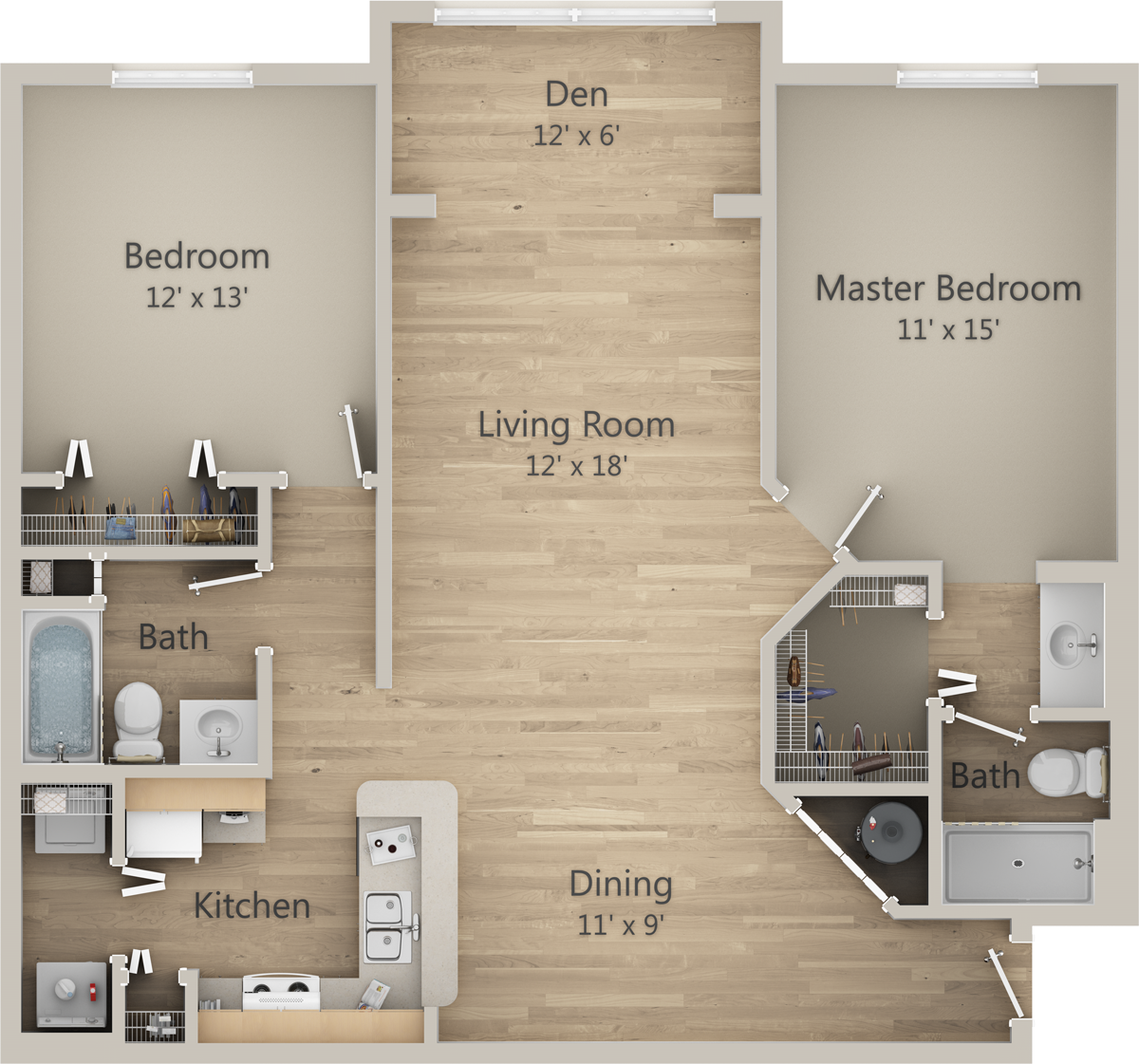 2D Floor Plan for The Admiral